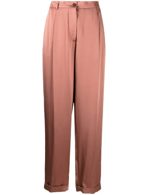 TOM FORD wide-leg satin trousers Pink PAW520FAX727