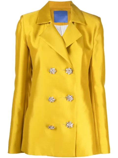 Macgraw Circa 72 long-sleeved double-breasted blazer Gold CIRCA72BLAZERINMUSTARD
