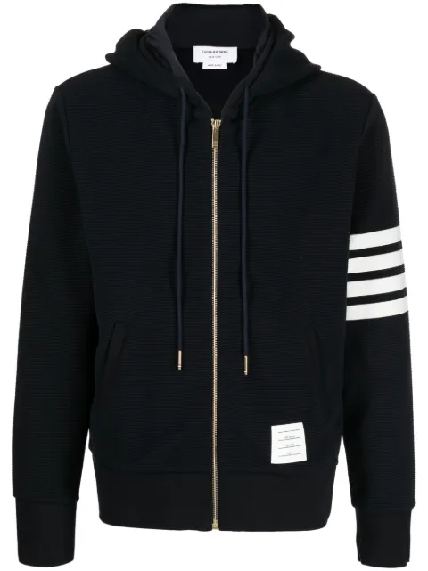 Thom Browne 4-Bar zip-up hoodie Blue MJT329A8138