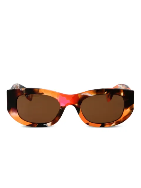 Gucci Eyewear tortoiseshell-effect rectangle-frame sunglasses Brown GG1627S