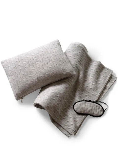 Ralph Lauren Home cable-knit travel set Grey 650518351003