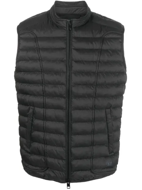 Diesel W-Hawkyl-Sl padded gilet Black A106930BHAZ