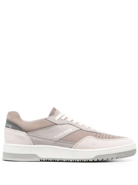 Filling Pieces logo-print suede sneakers Neutrals 70033491108