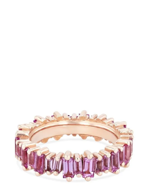 Suzanne Kalan 18kt rose gold sapphire band ring Pink BAR408RG6