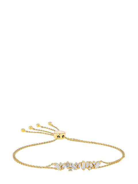 Suzanne Kalan 18kt yellow gold Fenzy diamond drawstring bracelet Gold AKB580DYG