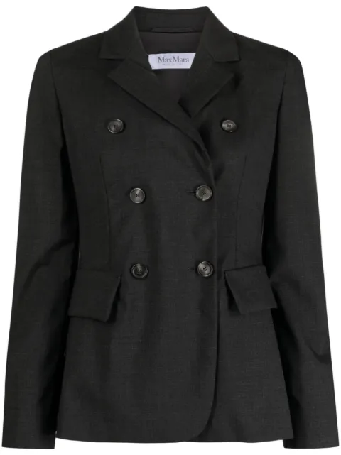 Max Mara wool double-breasted blazer Grey 2310460639600