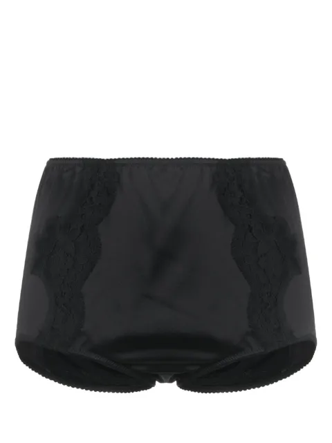 Dolce & Gabbana lace-detail zipped briefs Black O2A09TONO13