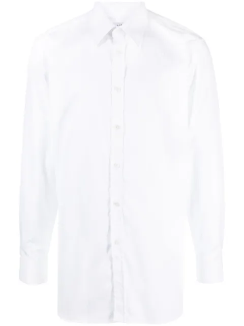 Dunhill long-sleeves cotton shirt White DU23FFP5SJ5
