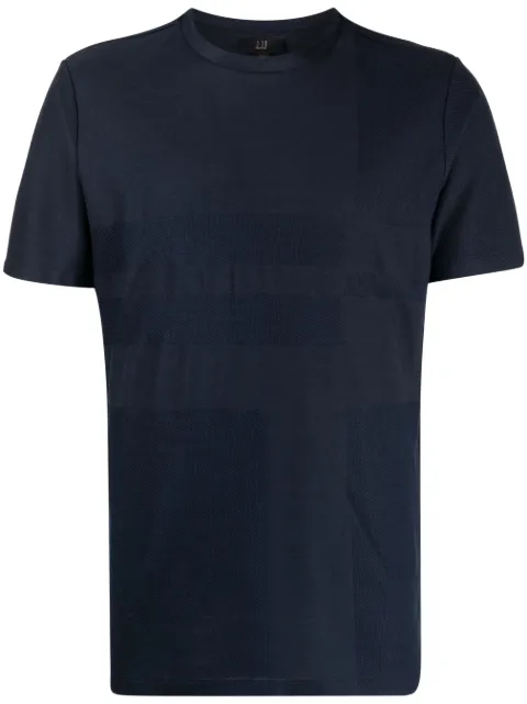 Dunhill jacquard crew-neck T-shirt Blue DU23FL343G6