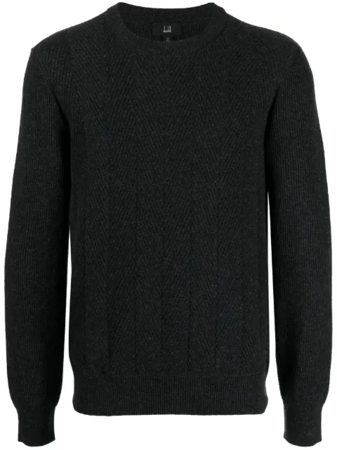 Dunhill crew-neck wool jumper Grey DU23FK5290T