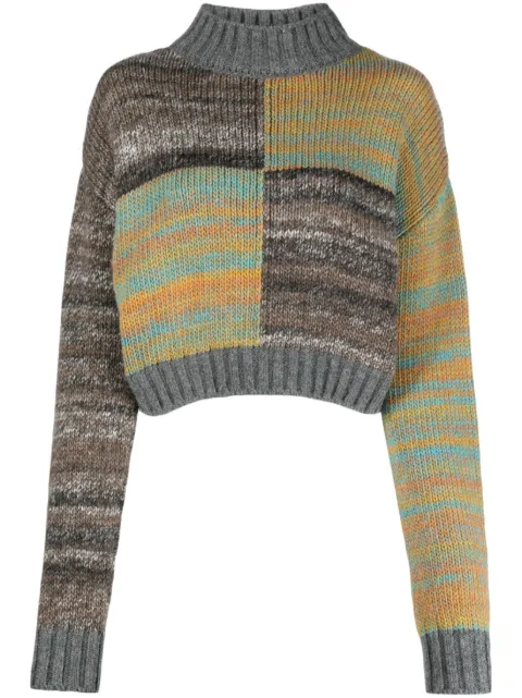 DESTREE Damien mélange-knit jumper Grey DAMIENSWEATER