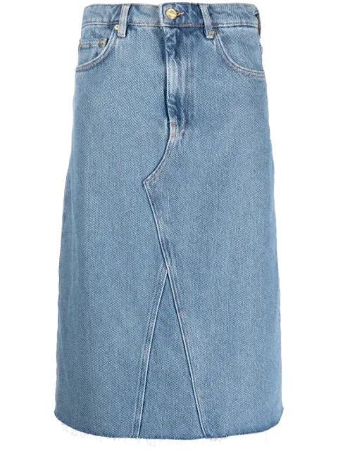 GANNI high-waist denim skirt Blue J1289