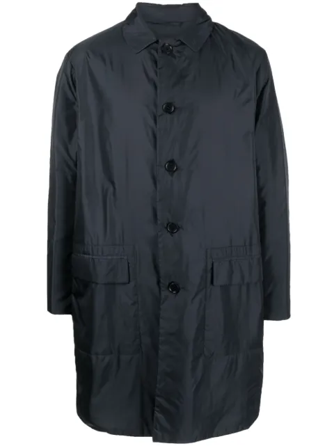 ASPESI padded long coat Blue 3I167961