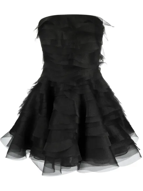 Ana Radu ruffled organza minidress Black 35069
