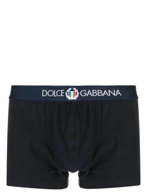 Dolce & Gabbana logo-print cotton boxers Blue M4C03JONN94
