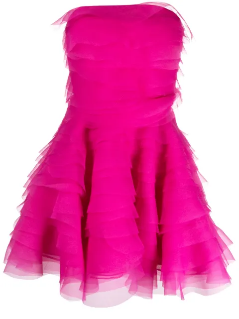 Ana Radu ruffled organza minidress Pink 35069