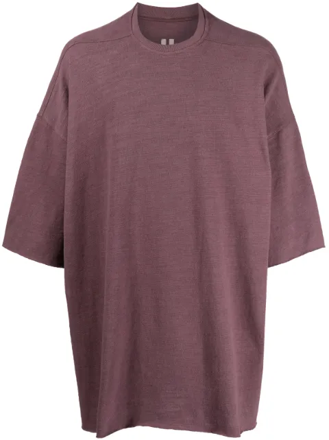 Rick Owens half-length sleeved T-shirt Red RU02C7283BG