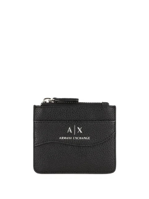 Armani Exchange logo-print grained wallet Black 948539CC783