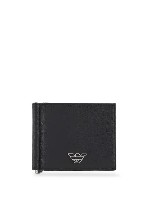 Emporio Armani logo-plaque folded wallet Black Y4R502Y138E