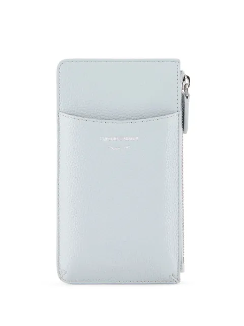 Emporio Armani debossed-logo phone bag Blue Y3H244YVZ7E