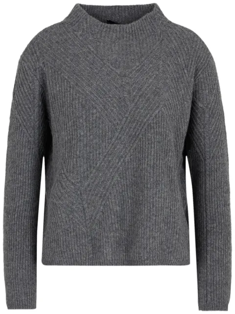 Emporio Armani ribbed-knit wool-blend jumper Grey 6R2MT32M21Z