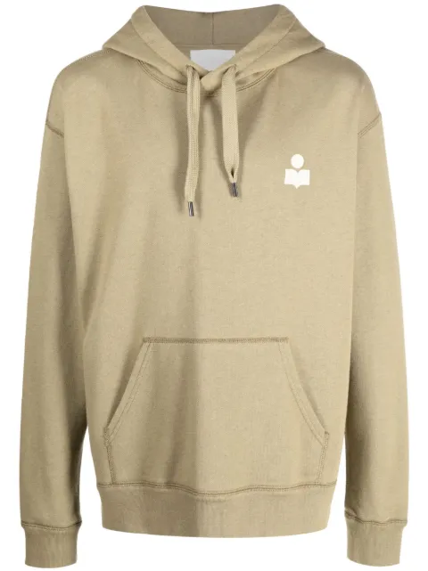 MARANT Matte hoodie Green SW0050HAA1M05H