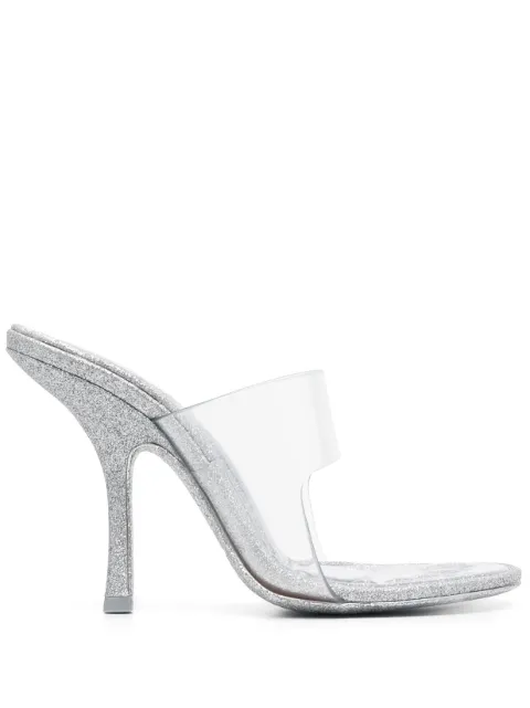 Alexander Wang Nudie glittered sandals Silver 30323S018