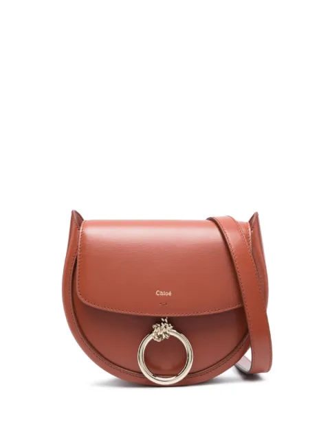 Chloé small Arlene leather crossbody bag Brown CHC23AS141J38