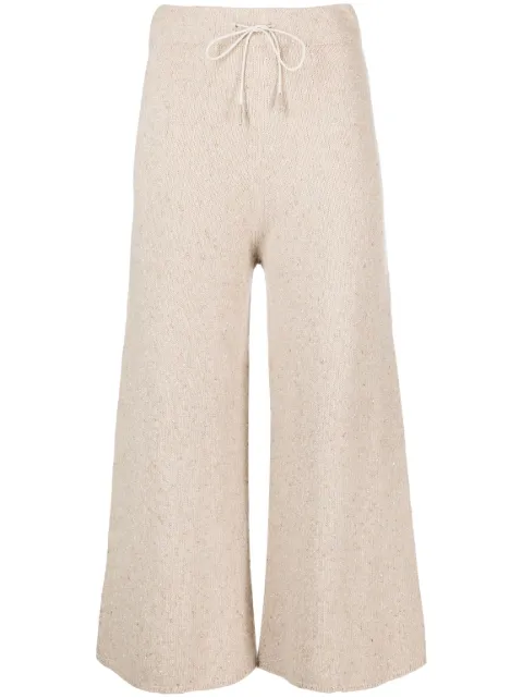 Fabiana Filippi cropped knitted trousers Neutrals PAD213F2450000D574