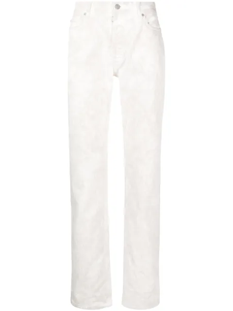 Maison Margiela bleached-wash slim-cut jeans White S50LA0268S30857