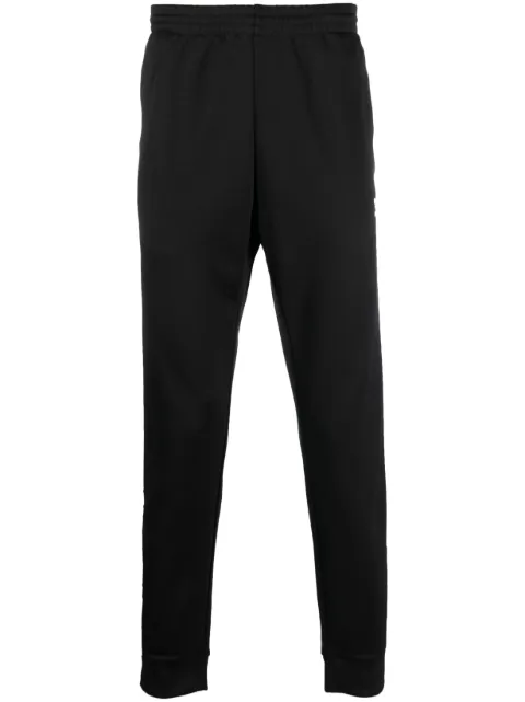 adidas embroidered-logo tapered track pants Black IL2488