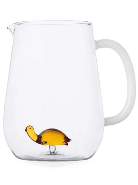 Ichendorf Milano Turtle glass jug Neutrals 09352121