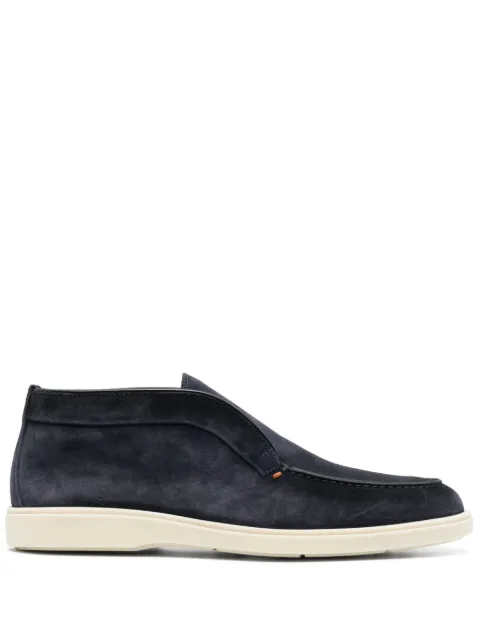 Santoni tonal-stitching leather loafers Blue MGDT17823TICBGEXU60