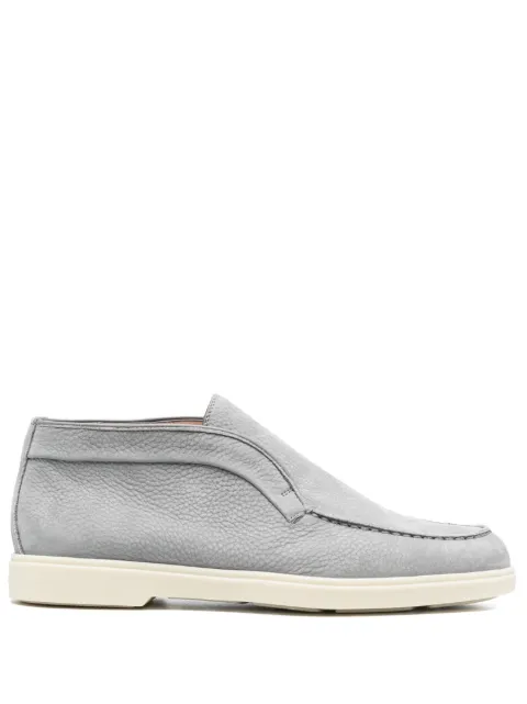 Santoni tonal-stitching leather loafers Grey WUYA58458TISNPRXG23