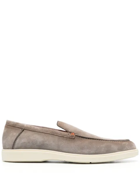 Santoni tonal-stitching leather loafers Neutrals MGDT17824TICBGEXM45