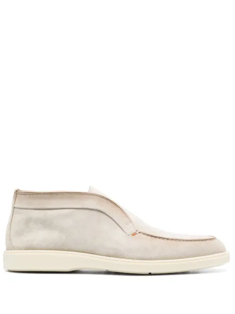 Santoni tonal-stitching leather boots Neutrals MGDT17823TICBGEX