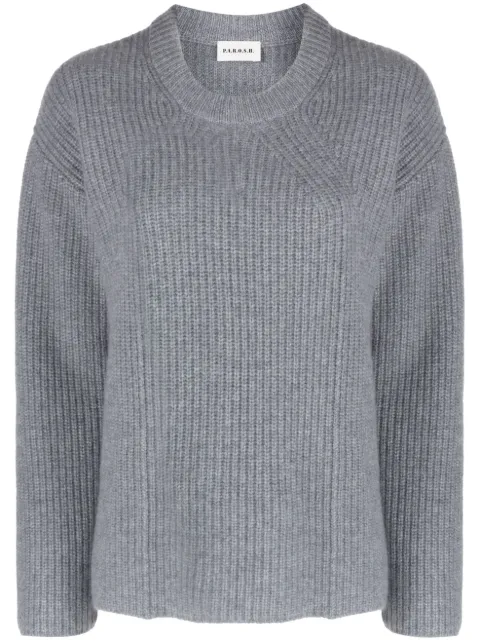P.A.R.O.S.H. ribbed-knit cashmere jumper Grey D540757WANT