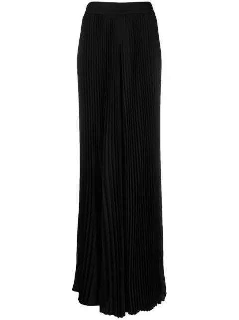 alice + olivia Copen pleated high-waist palazzo trousers Black CC306006103