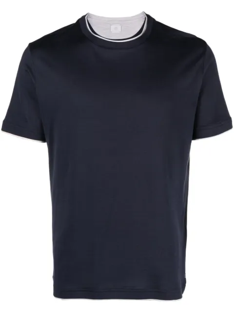 Eleventy crew-neck T-shirt Blue X75TSHH04TES0H077