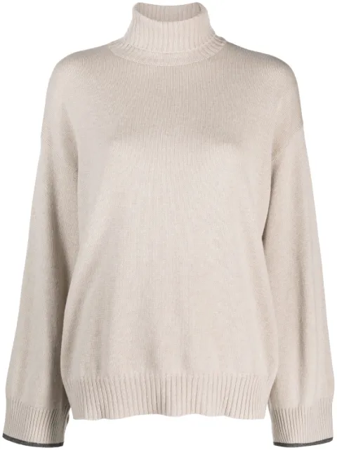 Brunello Cucinelli fine-knit cashmere jumper Neutrals M12718103C9504