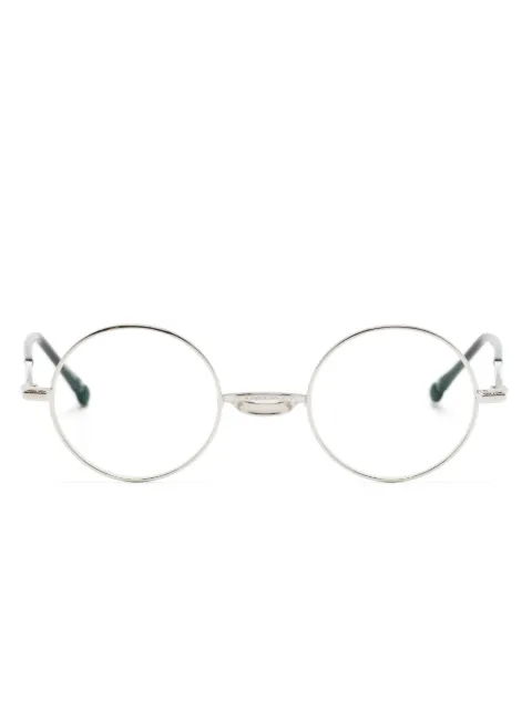 Matsuda round-frame titanium glasses Silver M3131