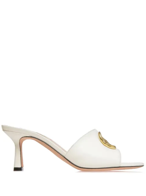 Bally Geha 65mm logo-plaque sandals White WP650DNA003