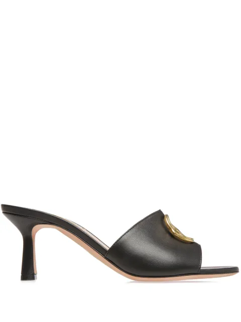 Bally Geha 65mm logo-plaque sandals Black WP650DNA003