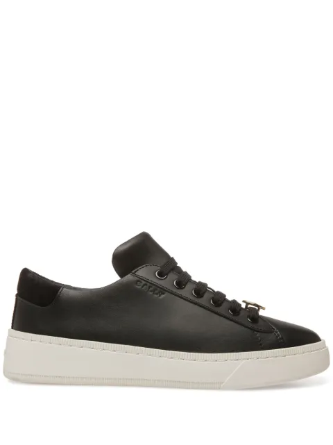 Bally lace-up logo-plaque sneakers Black WK005LVT049