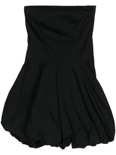 Moschino Pre-Owned 2000s strapless peplum minidress Black MOS320RV
