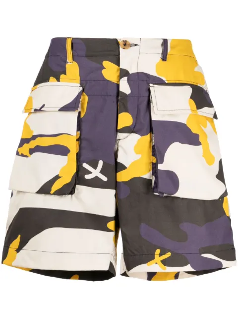The Power For The People camouflage-print deck shorts Neutrals 0046