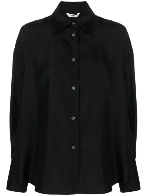 Barena Bernarda silk shirt Black CAD43304124