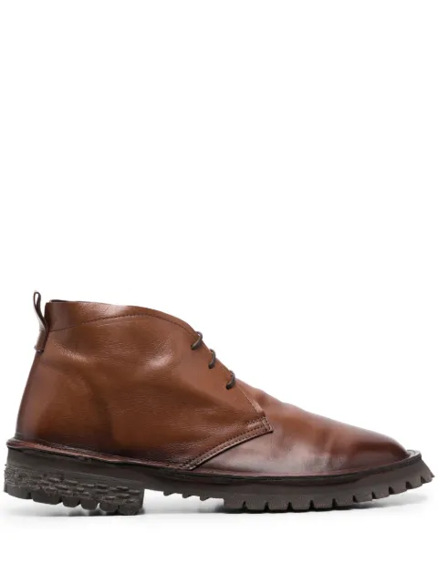 Moma Polacco lace-up leather boots Brown 53302BTEB