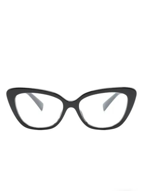Miu Miu Eyewear logo-detail cat-eye frame glasses Black MU05VV1AB101