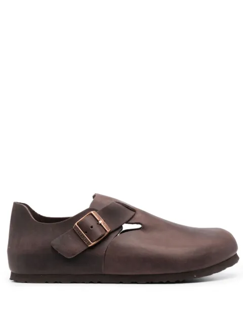 Birkenstock London round-toe leather loafers Brown 166533L